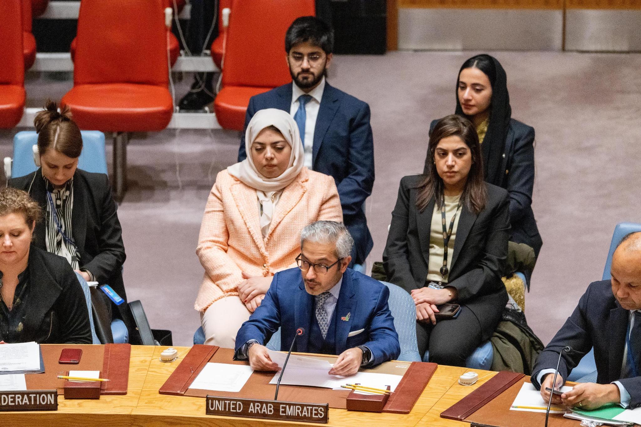 UAE Statement at the UN Security Council Meeting on Letter Dated 13 ...